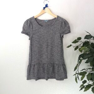 Anthro Leifnotes Grey Puffy Sleeve Sweater